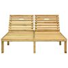 vidaXL Doppel-Sonnenliege mit Auflagen Kiefernholz Imprägniert