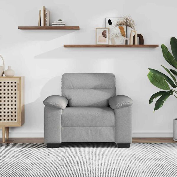 vidaXL Sessel Wolkengrau 100x81x84 cm Stoff