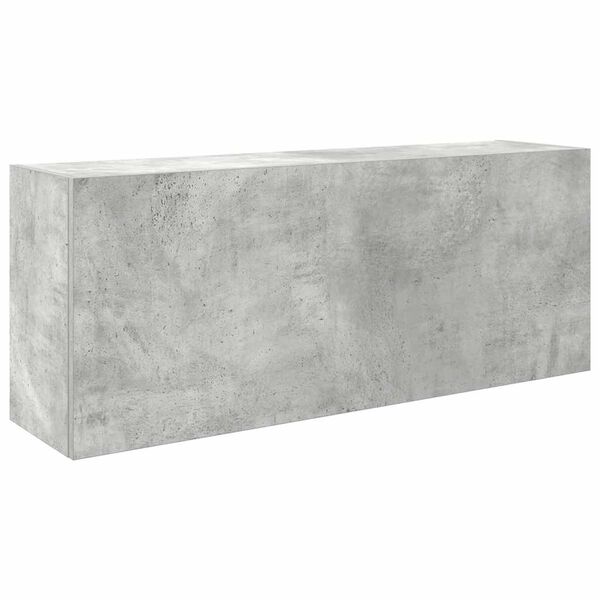 vidaXL Bad-Wandschrank Betongrau 100x25x40 cm Holzwerkstoff