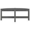 vidaXL Couchtisch Grau 87x48x35 cm Massivholz Kiefer
