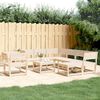 vidaXL 8-tlg. Garten-Lounge-Set Massivholz Kiefer