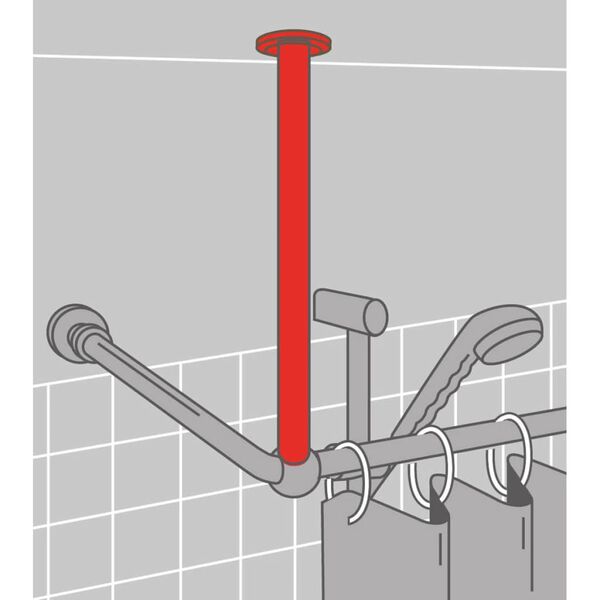 Sealskin Deckenhalterung Seallux 60 cm Wei&szlig; 276668610
