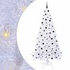 vidaXL K&uuml;nstlicher Weihnachtsbaum Wei&szlig; 240 cm PVC und Stahl