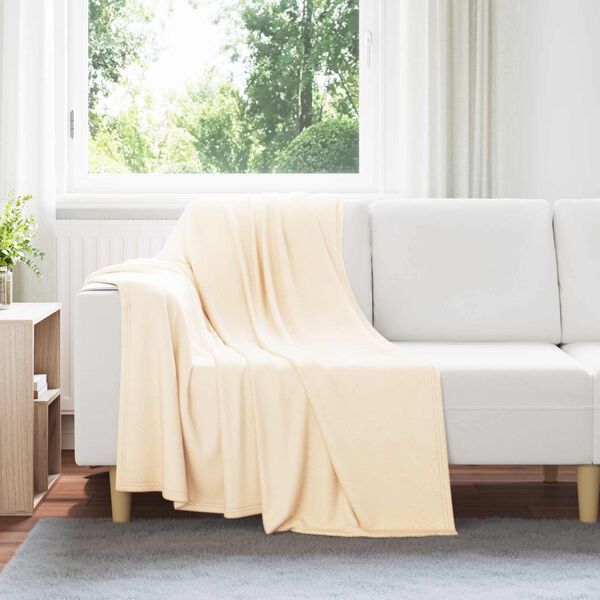 vidaXL Wohndecken 24 pcs Creme 170 x 130 cm Fleece