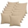 vidaXL Kissenbezug 12 stk. HEERLEN Taupe 40 x 40 cm Cord