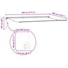 vidaXL Einziehbare Markise Mehrfarbig 450 x 300 cm