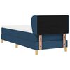 vidaXL Boxspringbett mit Matratze mit Kopfteil Blau 80 x 200 cm Stoff