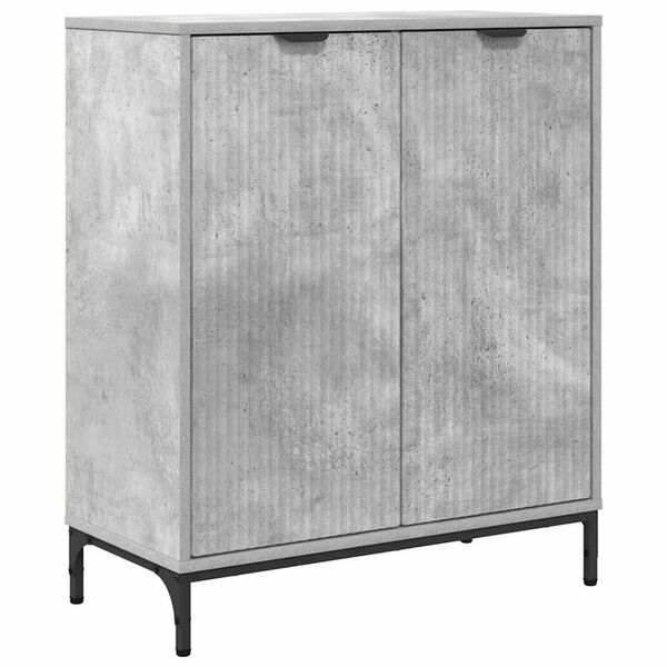 vidaXL Sideboard Beton Grau 69,5 x 33 x 82 cm Holzwerkstoff