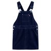 Kinder-Latzkleid Cord Marineblau 128