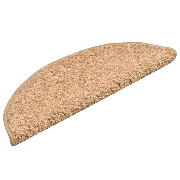 vidaXL Stufenmatten 15 Stk. 56x17x3 cm Gold Halbrund