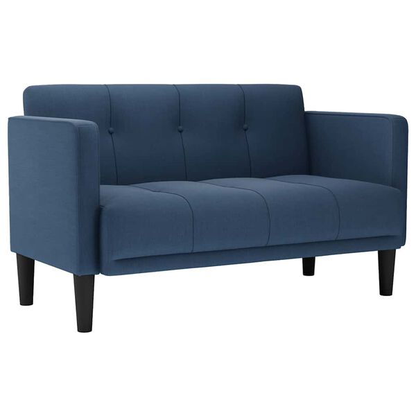 vidaXL Zweisitzer-Sofa Blau 111 cm Stoff