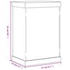 vidaXL Vitrine Transparent 17x12x25 cm Acryl