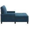 vidaXL Lounge-Liege mit Kissen Blau 91 x 157 x 91 cm Samt