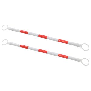 vidaXL Teleskopstangen f&uuml;r Leitkegel 2 Stk. Kunststoff 116-197 cm