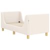 vidaXL Kinderbettgestell mit Kopfteil Creme 70 x 140 cm Schafstoff