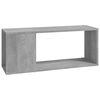 vidaXL TV-Schrank Betongrau 80x24x32 cm Holzwerkstoff