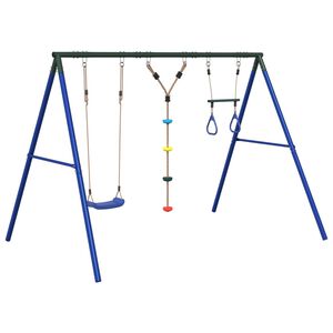 vidaXL Schaukel-Set mit Schaukelsitz Trapez und Strickleiter