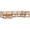 vidaXL Outdoor-Sofagarnitur 6 pcs Natur Massivholz Akazie
