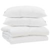 vidaXL Sommerdecke mit Kissen 3 Stk. Wei&szlig; Mikrofaser