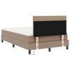 vidaXL Boxspringbett mit Matratze Cappuccino 120 x 190 cm Kunstleder
