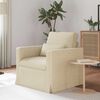 vidaXL Sofa Creme Gesamtabmessungen: 78 x 78 x 80 cm (B x T x H) Samt