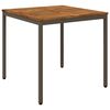 vidaXL Gartentisch Natur und Kaffee 80 x 80,5 x 75 cm