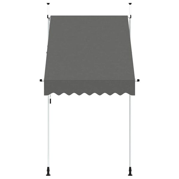 vidaXL Einziehbare Markise Handbetrieben 150 cm Anthrazit