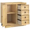 vidaXL Schrank SKI Honigbraun 80 x 46 x 81 cm Massives Kiefernholz