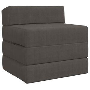 vidaXL Klappsofa Bett Dunkelgrau 200 x 70 x 15 cm Cordstoff