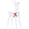 vidaXL 3D Weihnachtsrentier LOVIISA 110 LEDs Kaltwei&szlig; 70 x 26 x 100 cm
