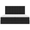 vidaXL Aufbewahrungsbett mit Matratze Schwarz 180 x 200 cm Kunstleder