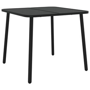 vidaXL Gartentisch Anthrazit 80x80x71 cm Stahl