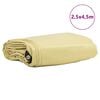 vidaXL Plane 650g / m&sup2; Beige 2,5 x 4,5 m Canvas mit PVC-Beschichtung