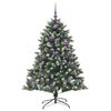 vidaXL K&uuml;nstlicher Weihnachtsbaum mit 150 LEDs mit St&auml;nder Gr&uuml;n 150 cm