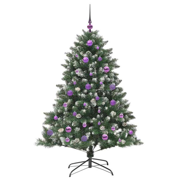 vidaXL K&uuml;nstlicher Weihnachtsbaum mit 150 LEDs mit St&auml;nder Gr&uuml;n 150 cm