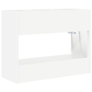 vidaXL Sonnenschirmhalter Wei&szlig; 65 x 24 x 50 cm Holzwerkstoff