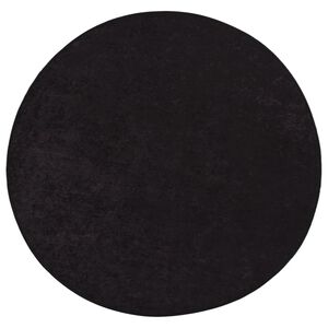 vidaXL Teppich Waschbar Anthrazit &Oslash; 200 cm