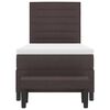 vidaXL Boxspringbett mit Matratze Dunkelbraun 100 x 200 cm Stoff