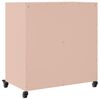 vidaXL Sideboard Rosa 68x39x72 cm Stahl