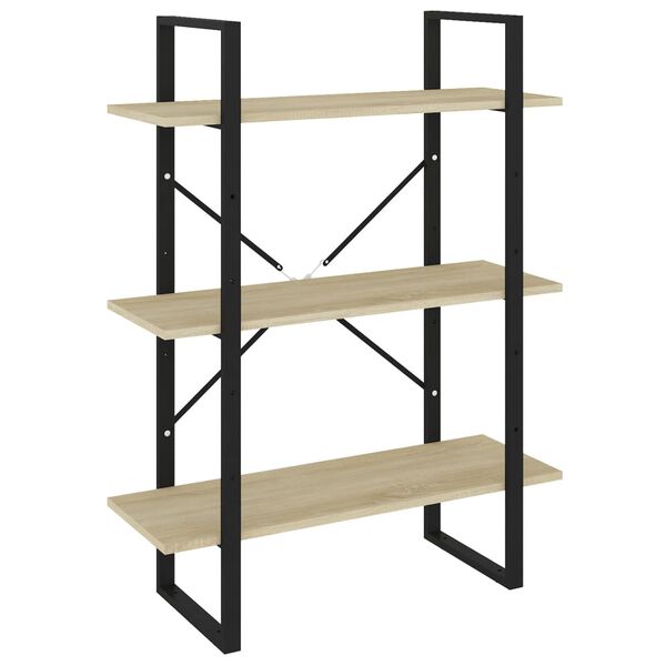 vidaXL B&uuml;cherregal Sonoma-Eiche 80x30x105 cm Holzwerkstoff