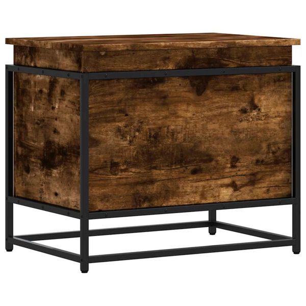 vidaXL Aufbewahrungsbox mit Deckel R&auml;uchereiche 60x40x51,5 cm