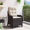 vidaXL Relaxsessel Schwarz 56 x 66 x 95cm Poly-Rattan