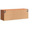 vidaXL Wandschrank Wachsbraun 100 x 30 x 35 cm Massives Kiefernholz