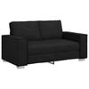 vidaXL Zweisitzer-Sofa Schwarz 160 cm Kunstleder