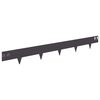 vidaXL Raseneinfassung 50 pcs 100 x 12 cm Stahl Schwarz