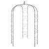vidaXL Gartenbogen Schwarz &Oslash;180x255 cm Stahl