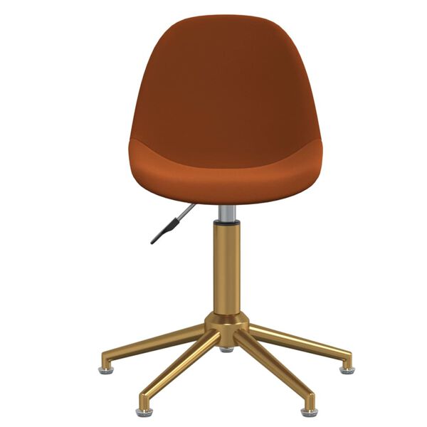 vidaXL Esszimmerst&uuml;hle 4 Stk. Drehbar Braun Samt