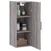 vidaXL Wandschrank Grau Sonoma 34,5x34x90 cm
