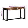 vidaXL Bank Mehrfarbig 80x35x45 cm Massivholz Altholz