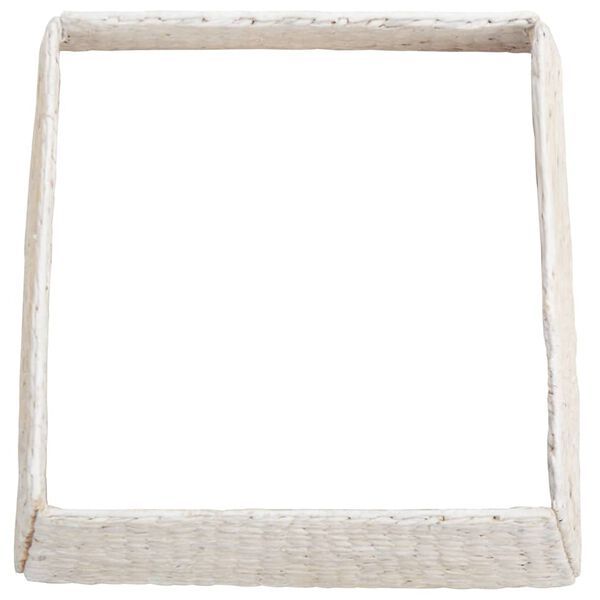 vidaXL Weihnachtsbaumkragen Wei&szlig; 60 x 60 x 28 cm Wasserhyazinthe